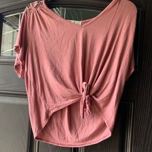 Pink crop top